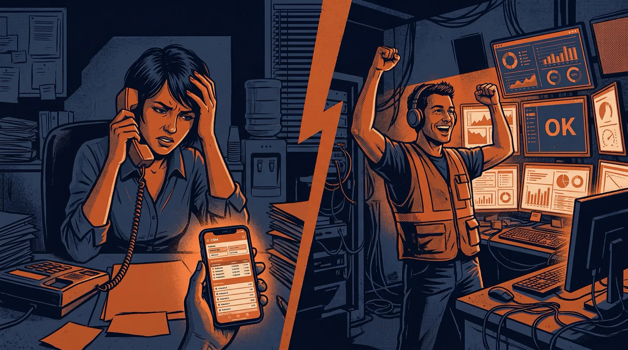 插图3：销售和技术各干各的，系统没人用