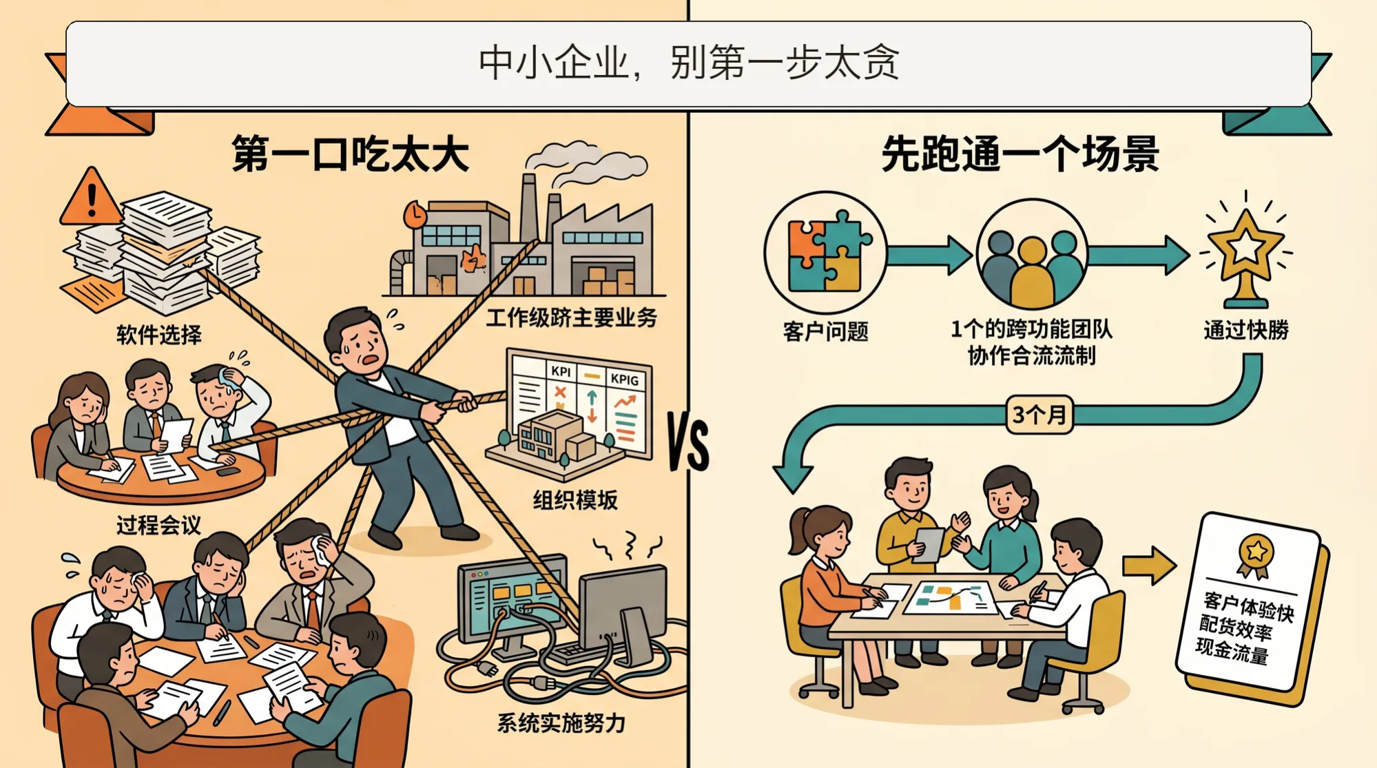 中小企业别把第一步铺太大