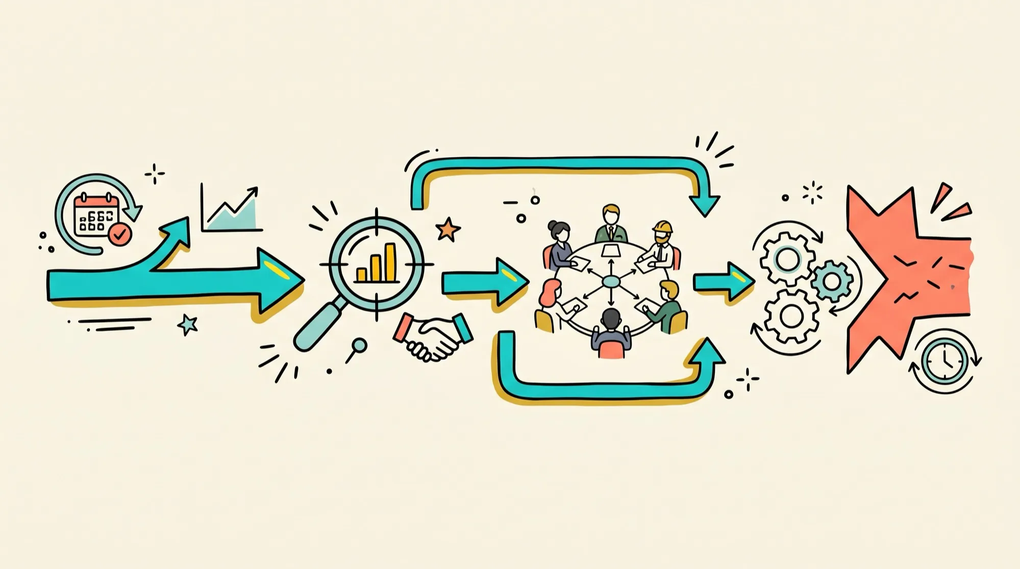 组建第一支转型小队的行动流程