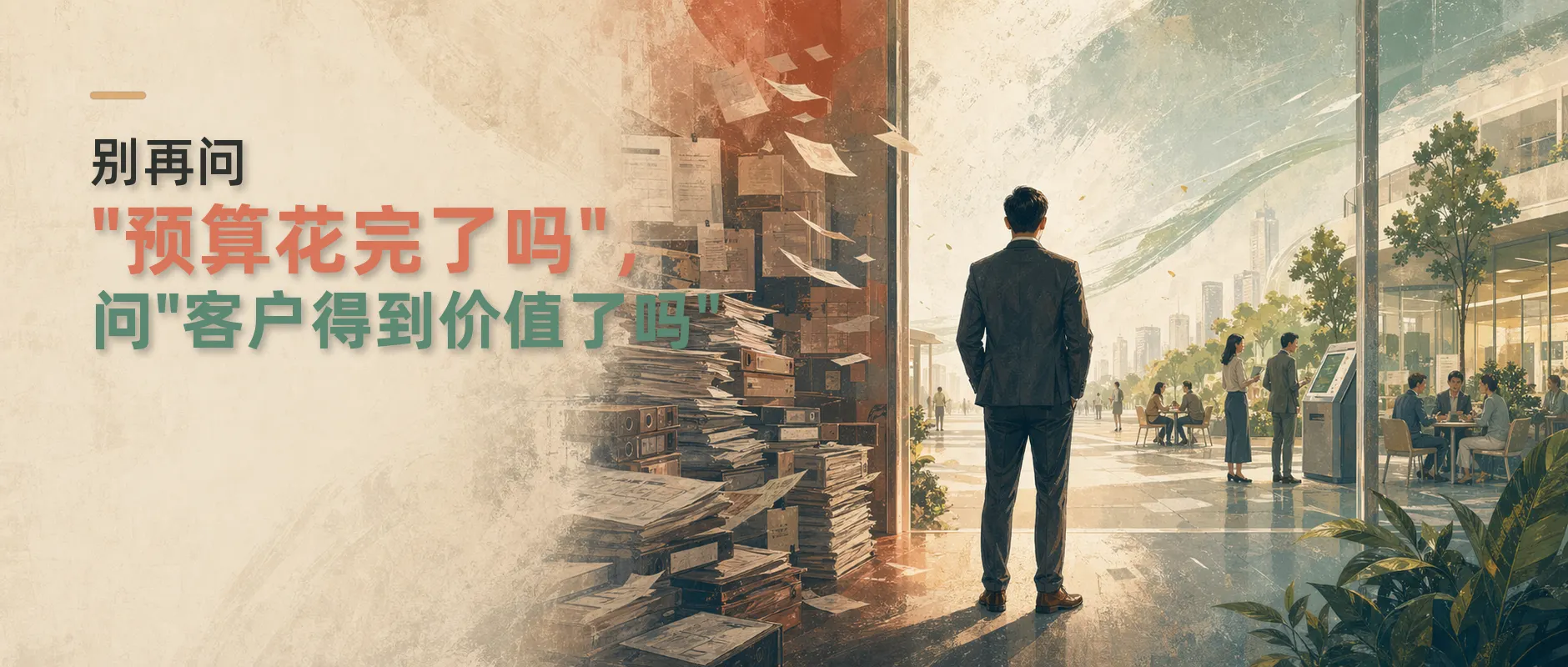 别再问“预算花完了吗”，问“客户得到价值了吗”封面