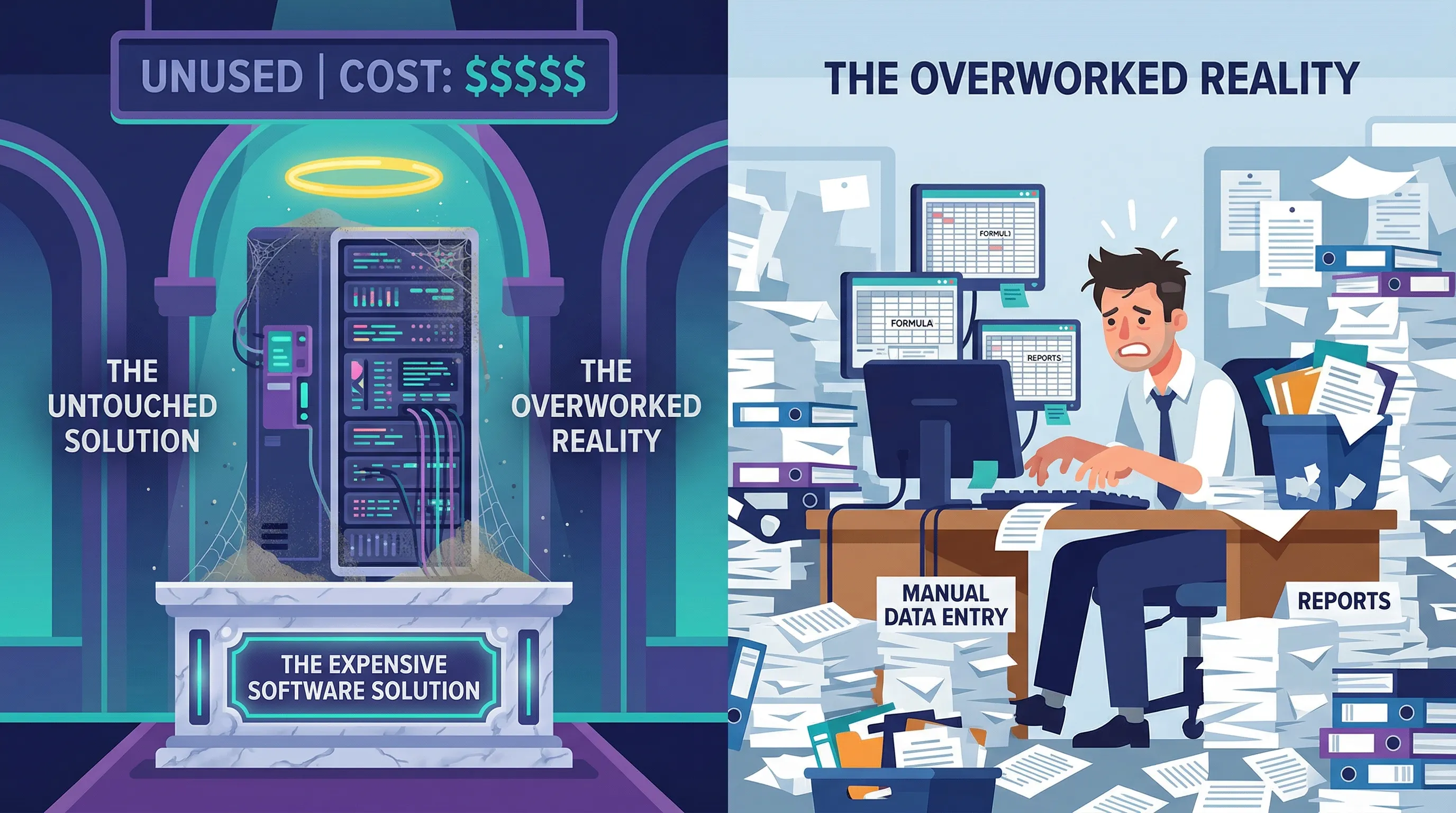 电子供桌：重金买来的系统沦为摆设